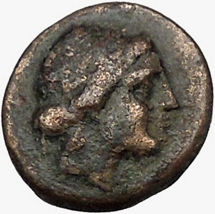 THESSALIAN LEAGUE Larissa 196BC Greek Coin ATHENA APOLLO Healer Cult i43369