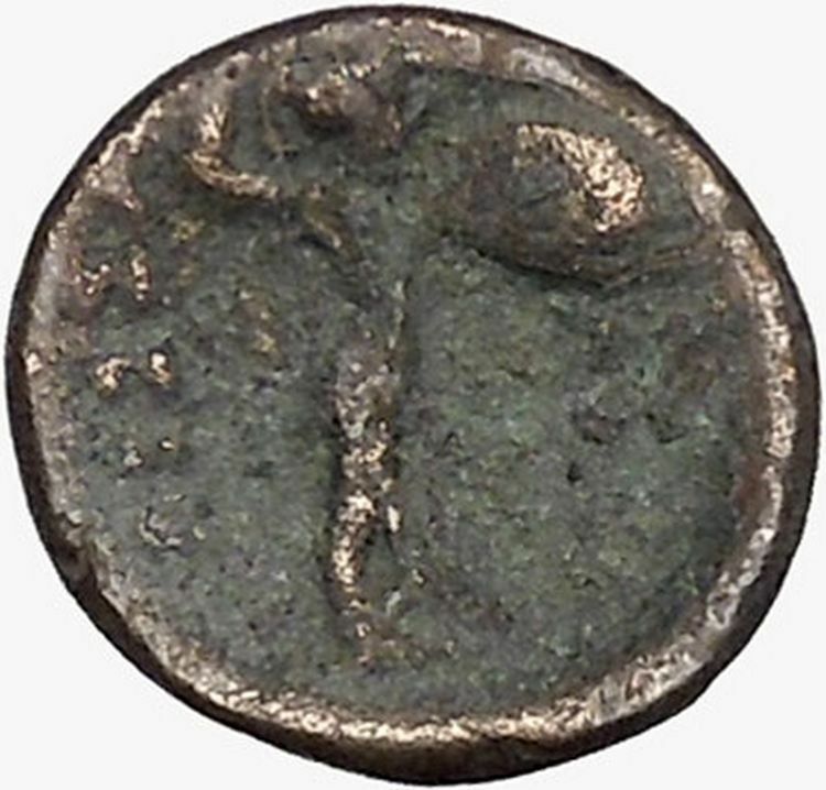 THESSALIAN LEAGUE Larissa 196BC Greek Coin ATHENA APOLLO Healer Cult i43369