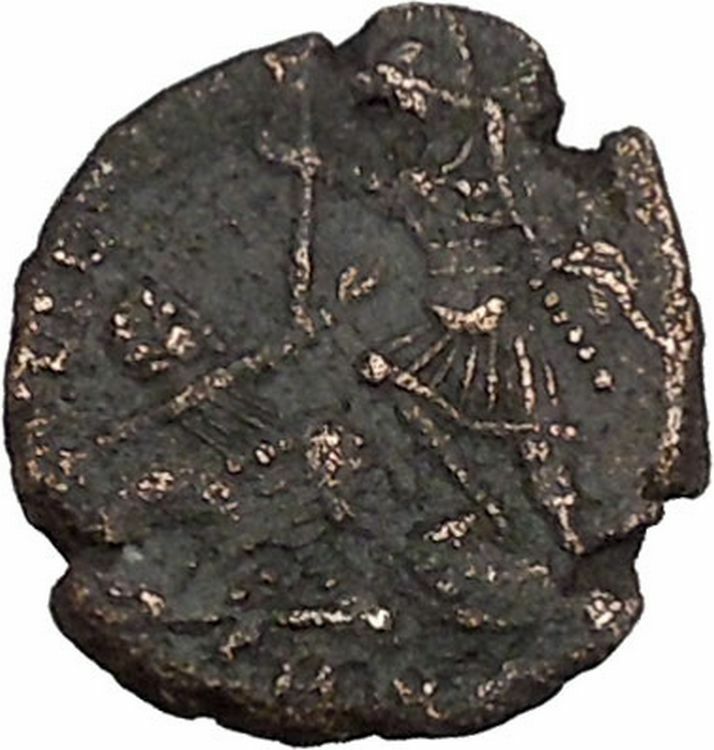 CONSTANTIUS II Constantine the Great son Ancient Roman Coin Battle Horse i42700