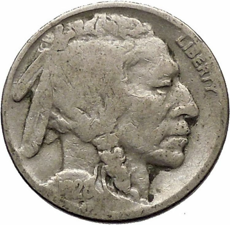 1928 BUFFALO NICKEL 5 Cents of United States of America USA Antique Coin i43710