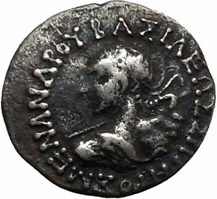 Menander I Soter 160BC Indo Greek Baktrian Kingdom in India Ancient Coin i45000