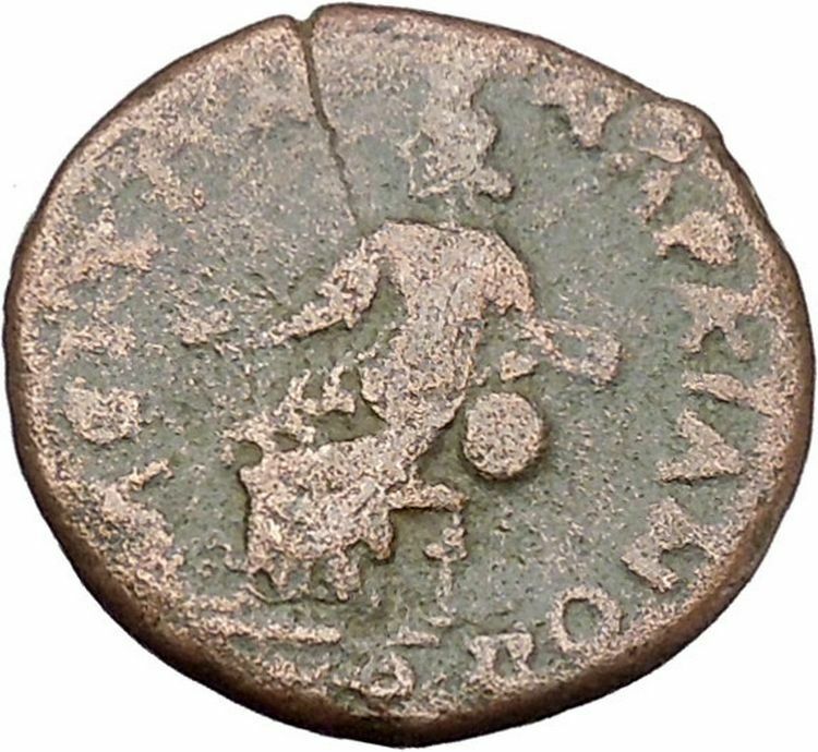 SEPTIMIUS SEVERUS 193AD Marcianopolis Tyche Luck City Goddess Roman Coin i45385