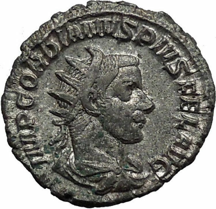 Gordian III 239AD Silver Ancient Roman Coin Fortuna Luck Cult Wealth i45050