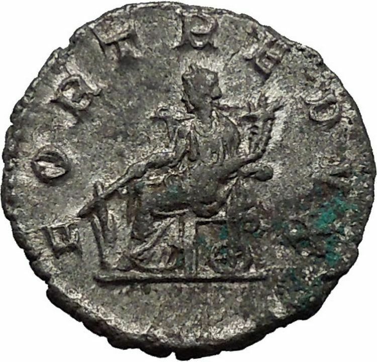 Gordian III 239AD Silver Ancient Roman Coin Fortuna Luck Cult Wealth i45050