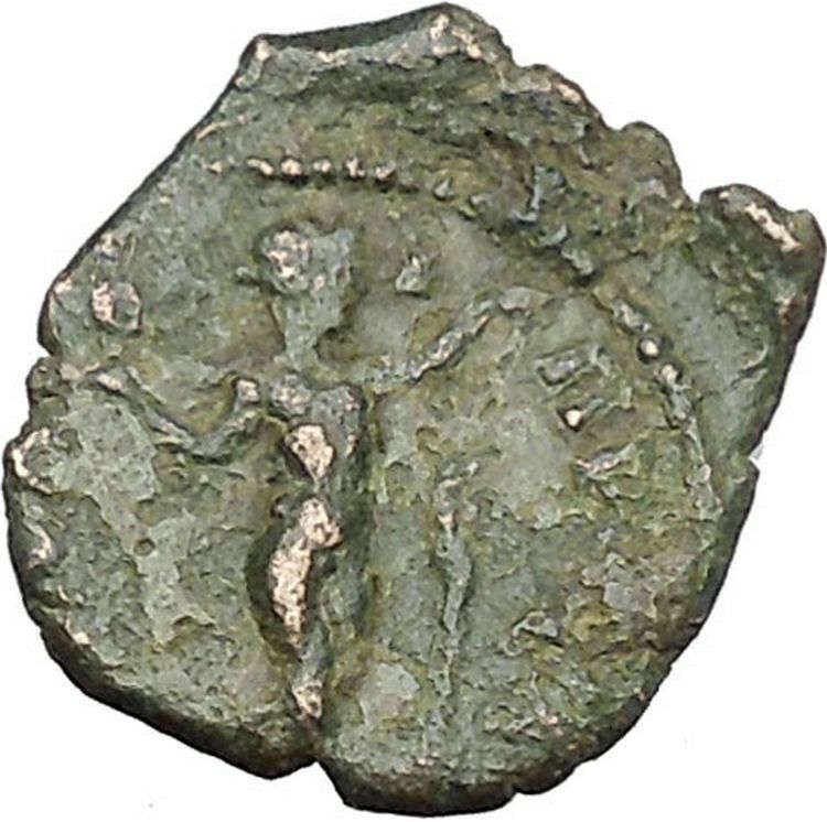 SEPTIMIUS SEVERUS Nicopolis ad Istrum Apollo Praxiteles Athens Roman Coin i45394