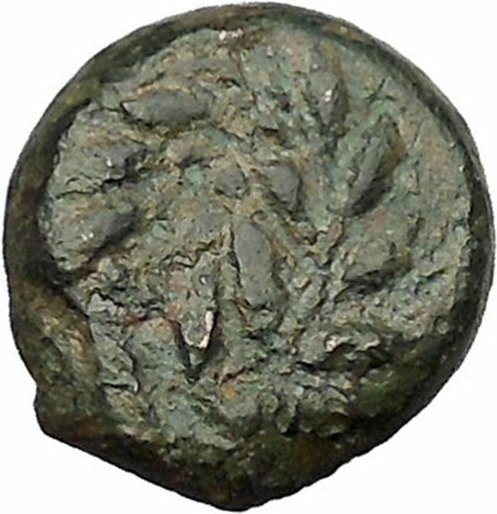 HIMERA Sicily 420BC Ancient Greek Coin Nymph LAUREL WREATH of success i46017