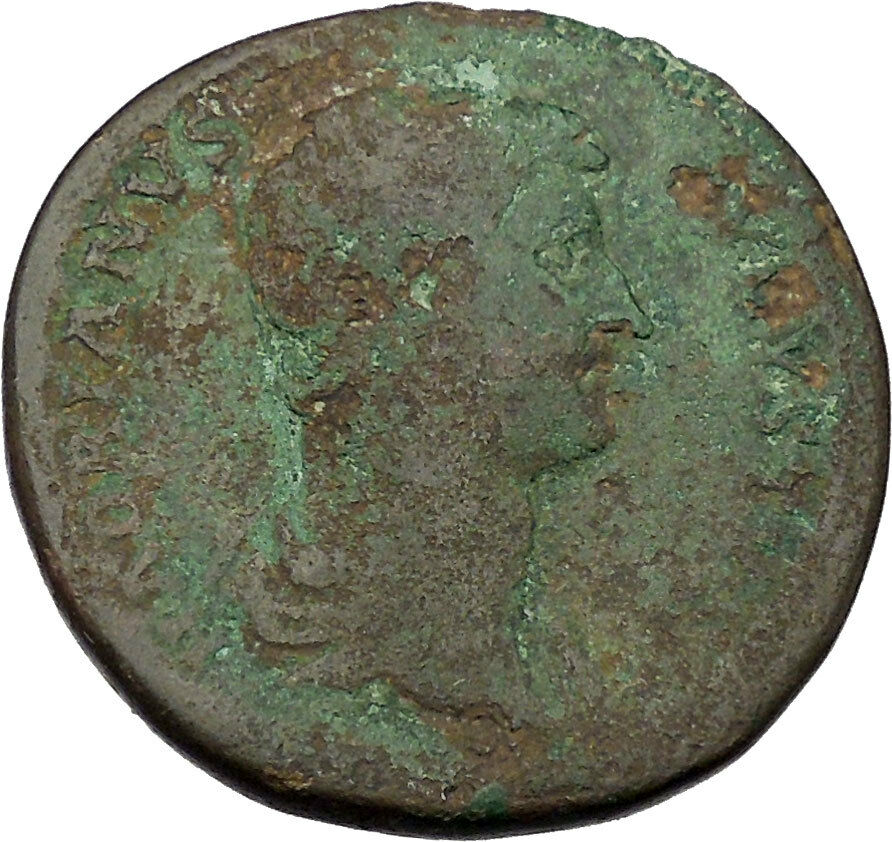 Hadrian 125AD Big Sestertius Ancient Roman Coin Justice, equality cult i46102