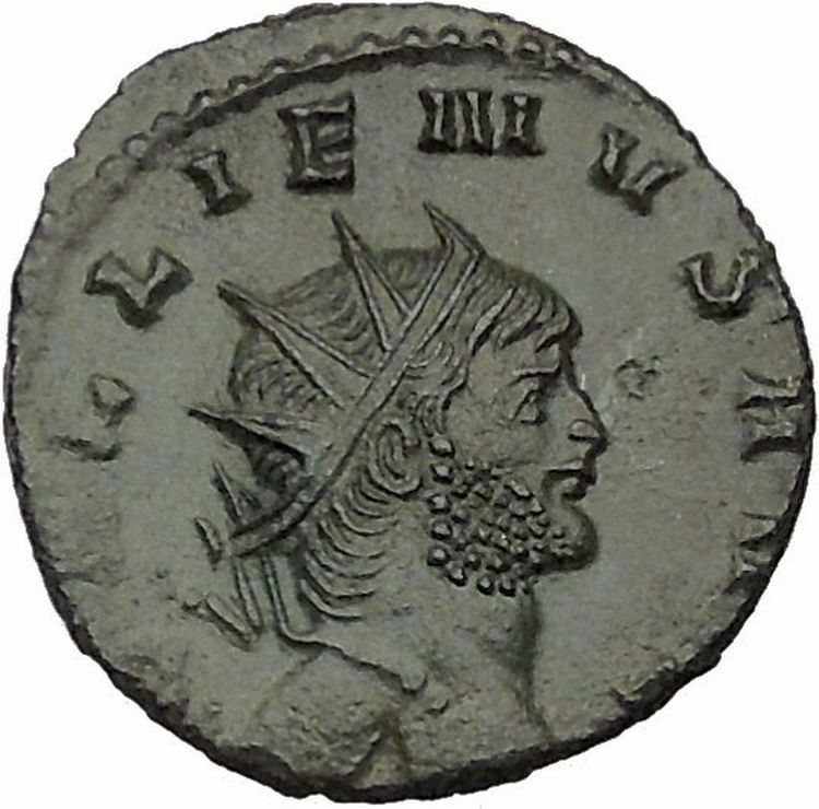 GALLIENUS son of Valerian I Authentic Ancient Roman Coin Antelope i46348