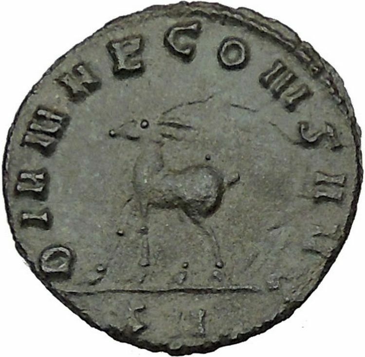 GALLIENUS son of Valerian I Authentic Ancient Roman Coin Antelope i46348