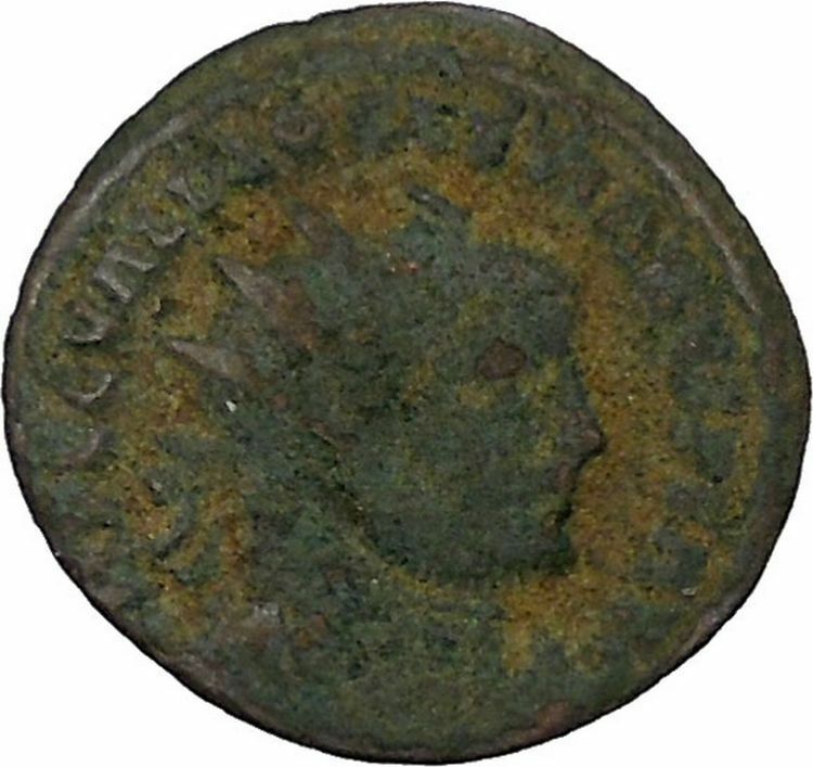 DIOCLETIAN receiving Victory on globe from JUPITER Ancient Roman Coin i45906