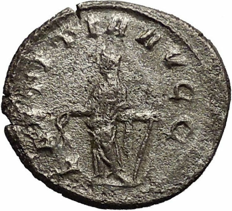 Gallienus Ancient Roman Coin Happiness Cult Anchor = Fresh start, hope i46275