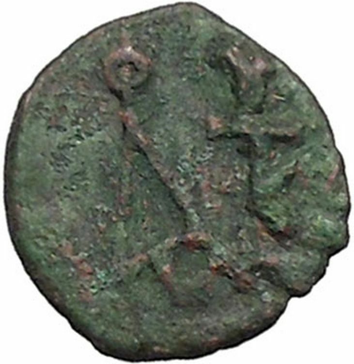 Justin II 565AD Pentanummium Medieval Byzantine Coin Monogram. Large Є i46456