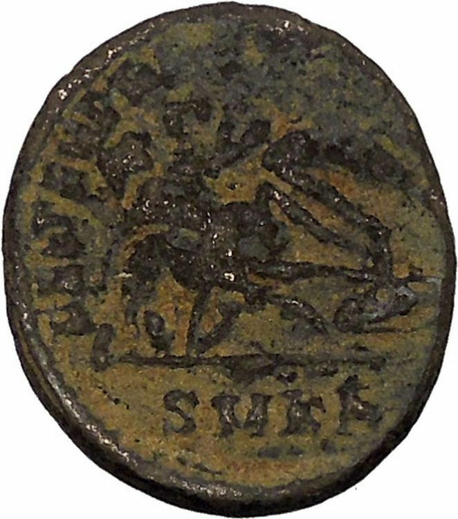 CONSTANTIUS II Constantine the Great son Ancient Roman Coin Battle Horse i45861