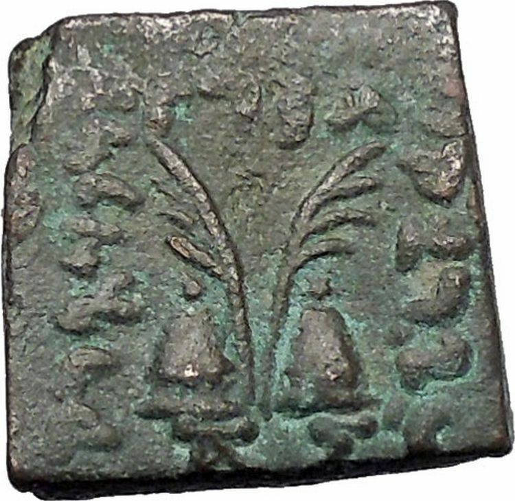 ANTIALKIDAS 145BC Baktrian Indo- Greek Ancient Coin of India Zeus Gemini i46909