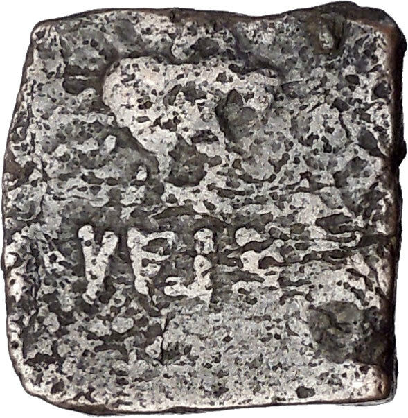 AZILISES 85BC INDO SKYTHIAN King on Horse Bull Ancient Greek Coin India i47052