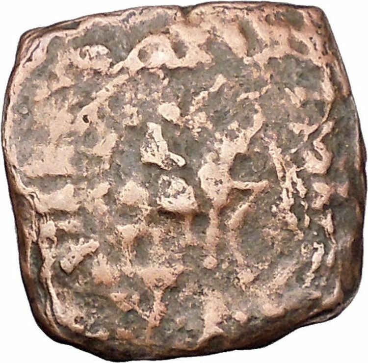 AZILISES 85BC INDO SKYTHIAN King on Horse Bull Ancient Greek Coin India i47125