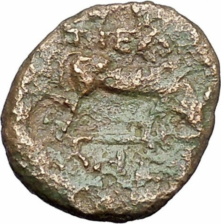 Pella in Macedonia 158BC Ancient Greek Coin BULL Athena War Magic i47569