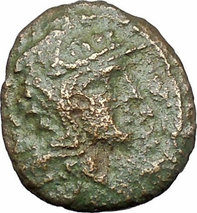 Pella in Macedonia 158BC Ancient Greek Coin BULL Athena War Magic i47569