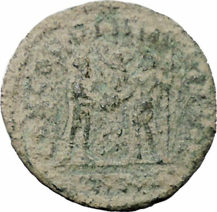 Maximian receiving Victory from Jupiter Authentic Ancient Roman Coin i47655