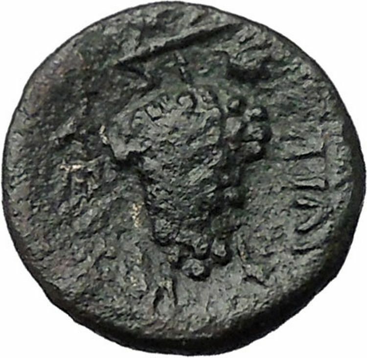 Histiaia in Euboia 338BC Nymph & Grapes Authentic Ancient Greek Coin i47988