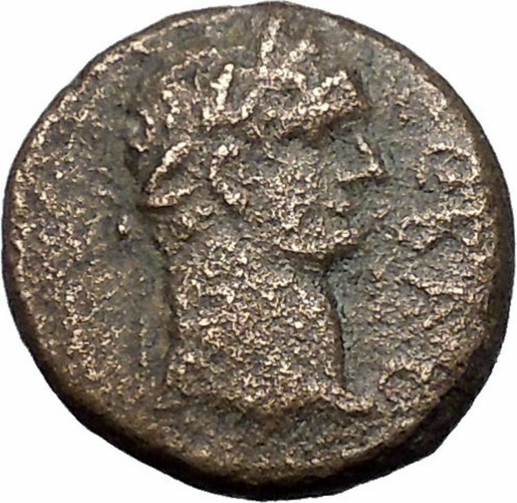 DOMITIAN 95AD Ascalon in Judaea Phanebal Authentic Ancient Roman Coin i47990