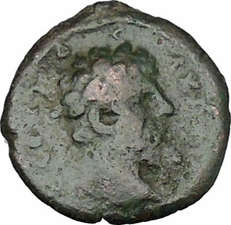 SEPTIMIUS SEVERUS Nicaea Bithynia Ancient Roman Coin Sacrificial altar i48477