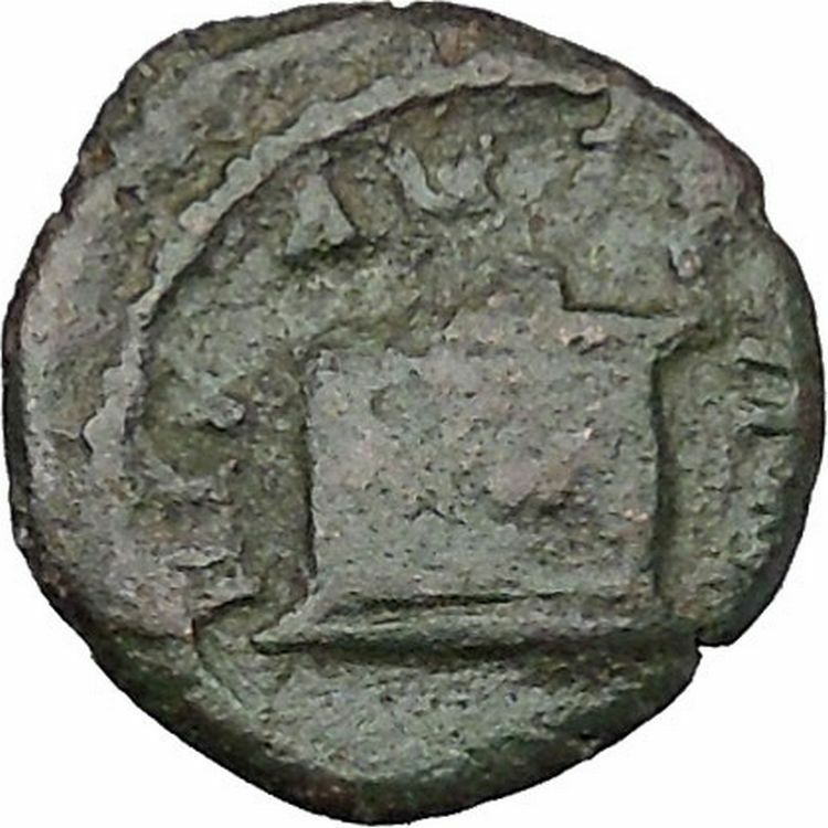 SEPTIMIUS SEVERUS Nicaea Bithynia Ancient Roman Coin Sacrificial altar i48477