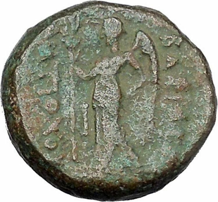 ANTIOCHOS III Megas 198BC Apollo Nike Palm SELEUKID Ancient Greek Coin i47174