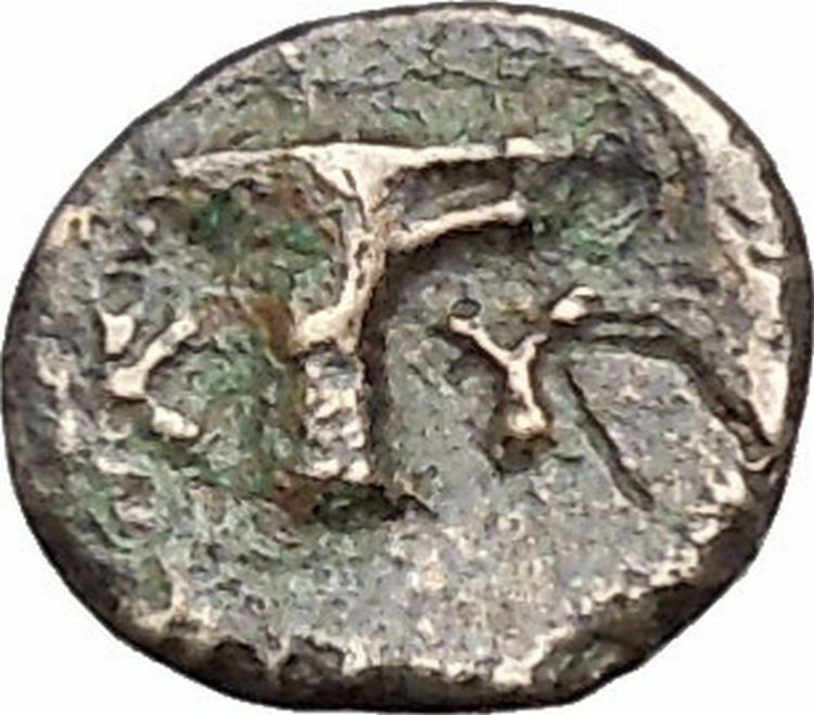 Kyme in Aeolis 350BC EAGLE & VASE on Authentic Ancient Greek Coin i48601