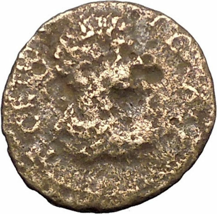 Geta Augusta Traiana in Trace Rare Ancient Roman Coin Basket of fruit i49400