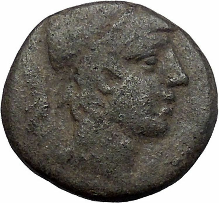 AMISOS in PONTUS Asia Minor 200BC Ares Sword Ancient Greek Coin i49498