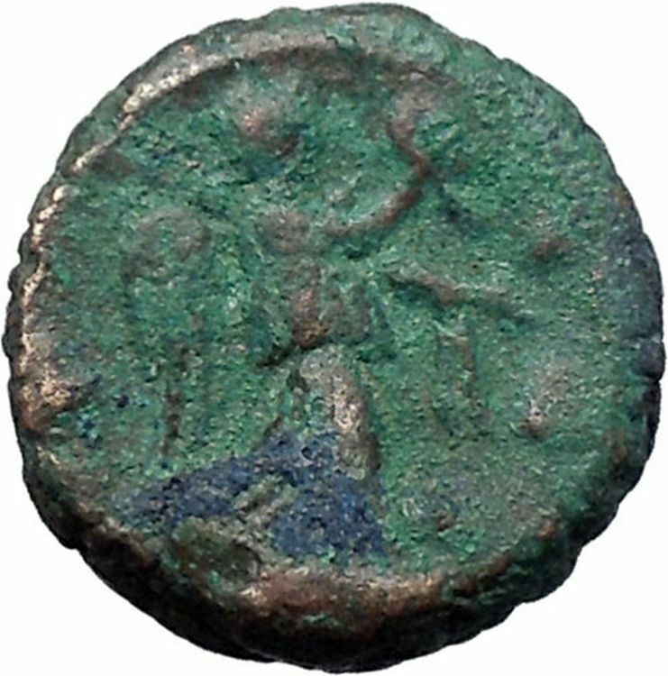 DIOCLETIAN 287AD Alexandria Egypt Potin Tetaradrachm NIKE Roman Coin i48690