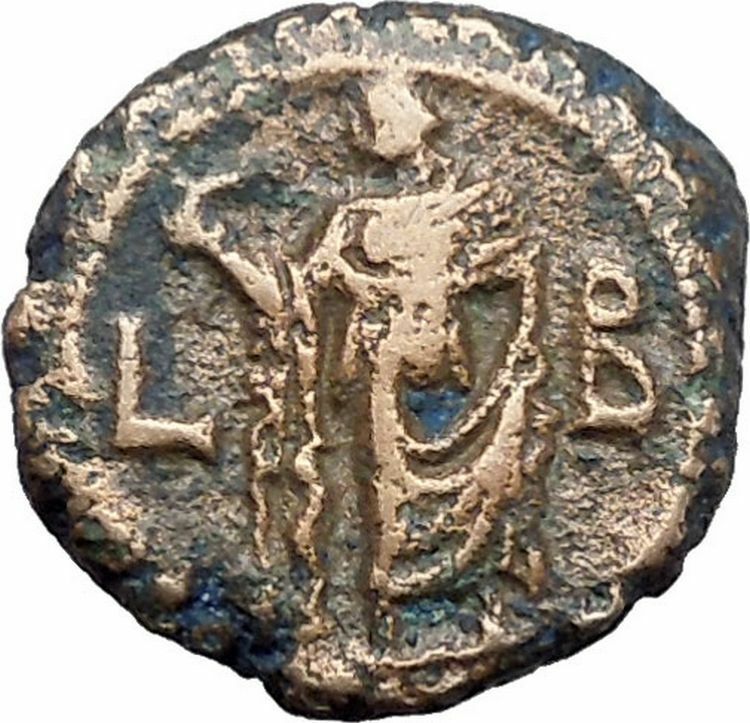 CARINUS 283AD Alexandria Egypt Potin Tetradrachm Elpis Spes Roman Coin i48695