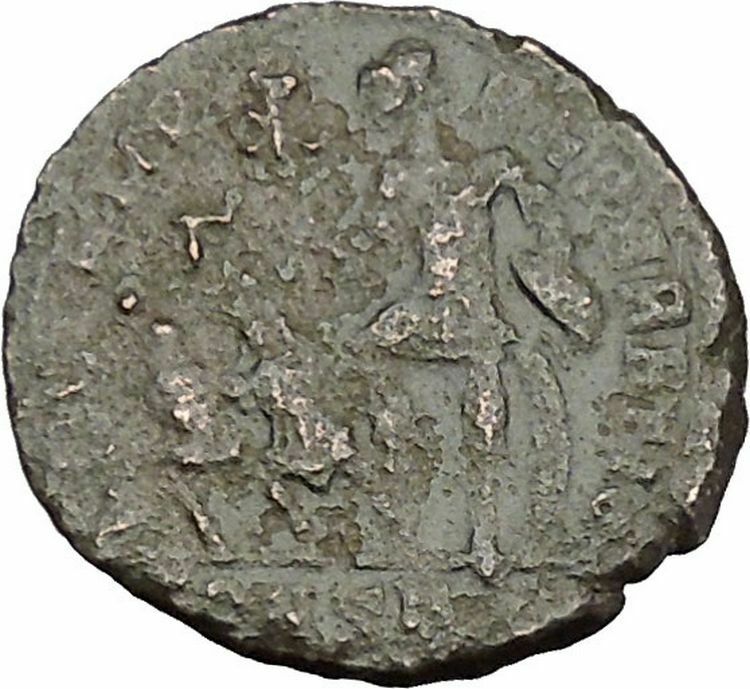 CONSTANTIUS II son of Constantine the Great w labarum Ancient Roman Coin i50758