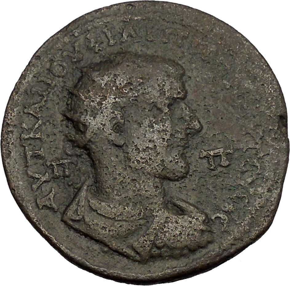 PHILIP I the ARAB 244AD Tarsus in Cilicia Medallion Nemesis Roman Coin i52740