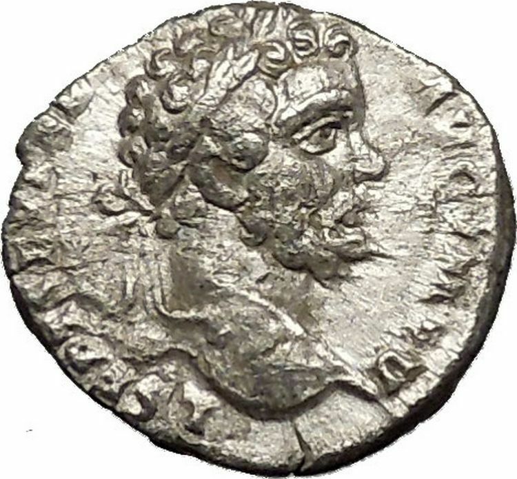 Septimius Severus 195AD Ancient Silver Roman Coin Mars Cult War i53214