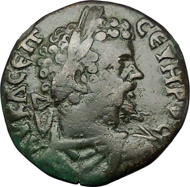 SEPTIMIUS SEVERUS 193AD Anchialus Thrace TYCHE Genuine Ancient Roman Coin i50937