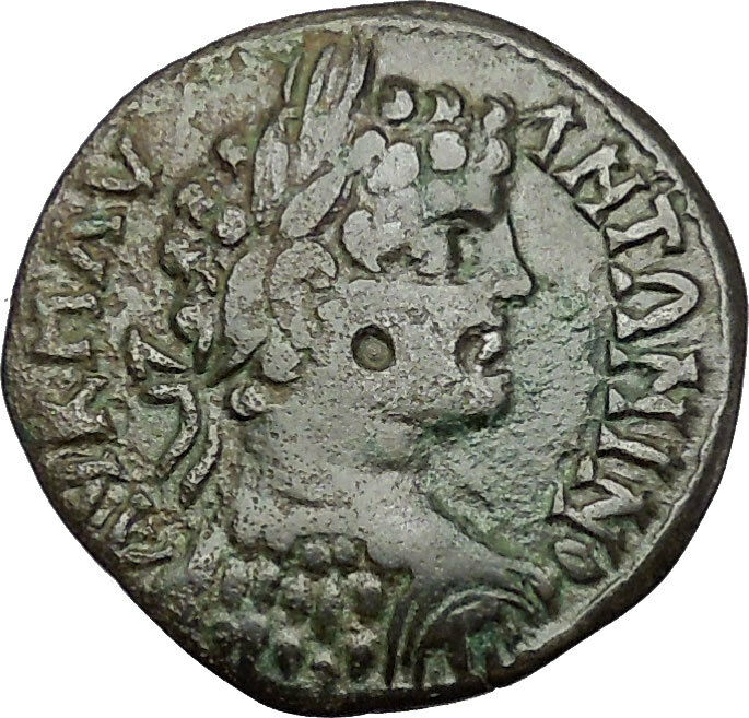 CARACALLA 198AD Anchialus in Thrace TYCHE Authentic Ancient Roman Coin i50921