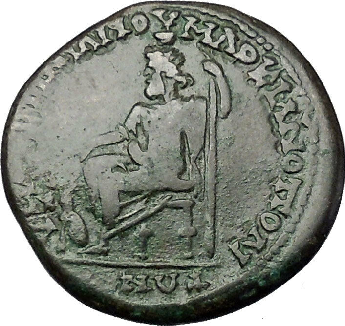 SEPTIMIUS SEVERUS 193AD Marcianopolis SERAPIS Cerberus Ancient Roman Coin i50928