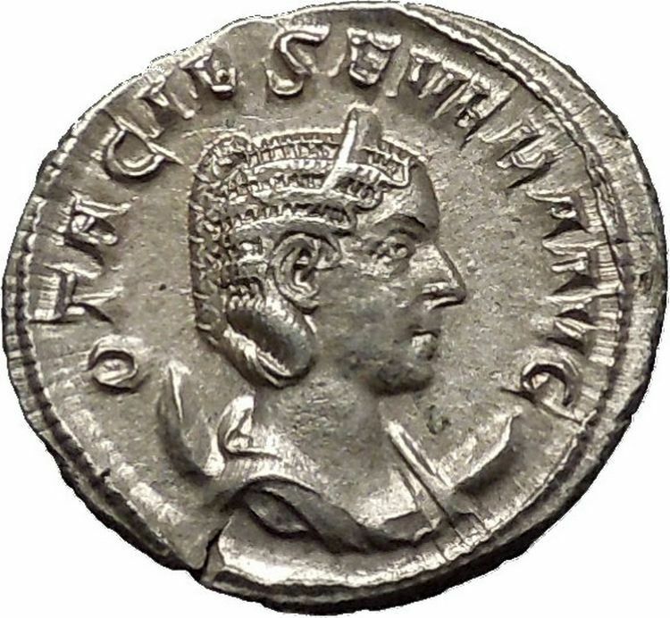 Otacilia Severa 247AD Silver Ancient Roman Coin Concordia Harmony Cult i51051