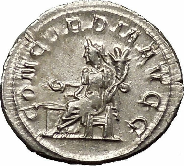 Otacilia Severa 247AD Silver Ancient Roman Coin Concordia Harmony Cult i51051