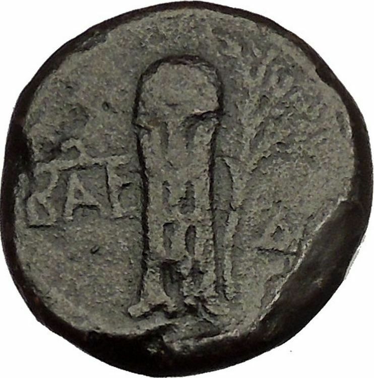 POLEMO I Polemon I Eusebes 8BC Apollo Tripod Bosporus Ancient Greek Coin i53540