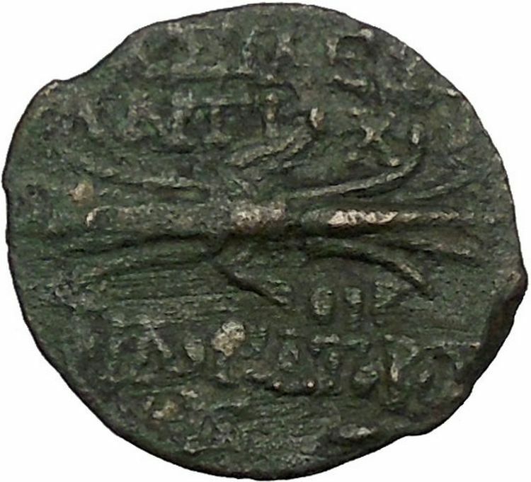 ANTIOCHOS IX Kyzikenos 113BC Seleukid Thunderbolt Ancient Greek Coin i53556