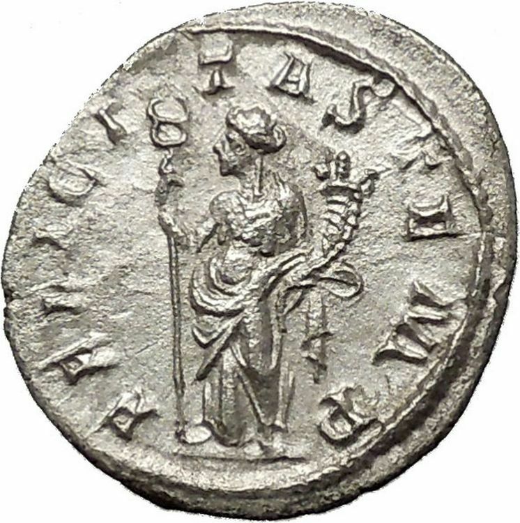 PHILIP I 'the Arab' 246AD Silver Ancient Roman Coin Good luck Commence i53954