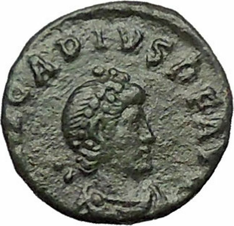 ARCADIUS 383AD Ancient Roman Coin VICTORY Nike Chi-Rho Christ Monogram i54916