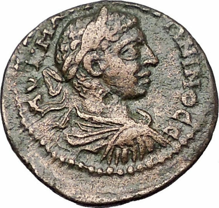 ELAGABALUS 218AD Amphipolis Macedonia Tyche Authentic Ancient Roman Coin i55491