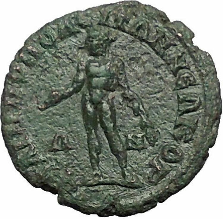 ELAGABALUS 218AD Philippopolis Thrace APOLLO Neocorate GAMES Roman Coin i54762