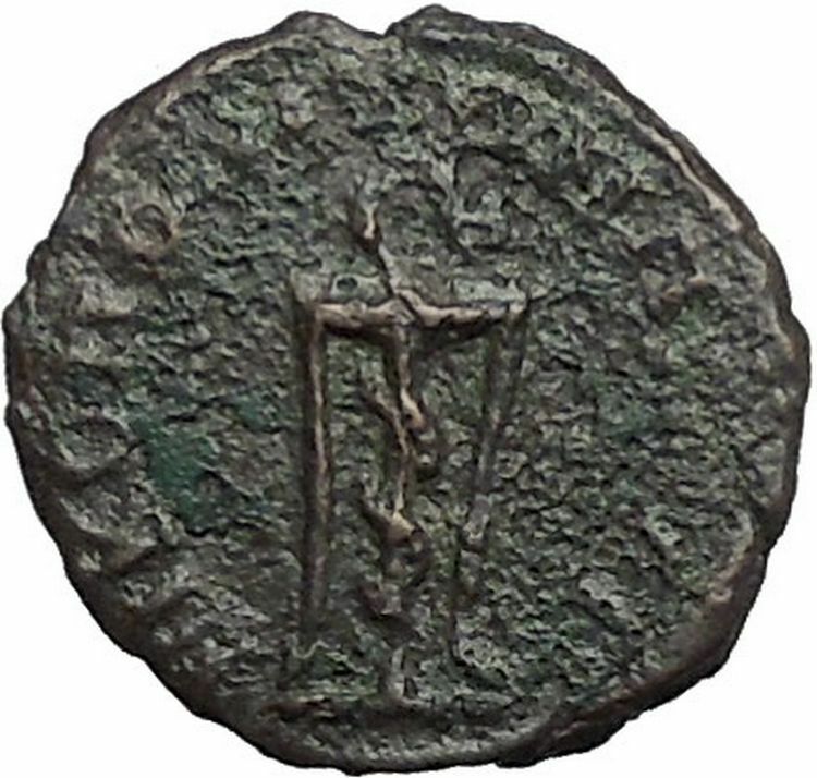 SEPTIMIUS SEVERUS 193AD Nicopolis ad Istrum SERPENT TRIPOD Roman Coin i54780