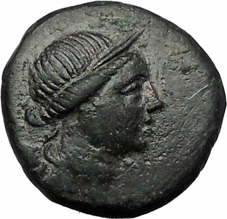 AMISOS in PONTUS MITHRADATES VI the GREAT Time Artemis Tripod Greek Coin i55454