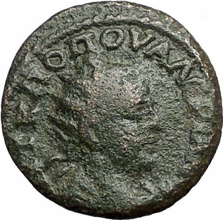 VALERIAN I 253AD Thessalonica Macedonia Kabeiros Temple RARE Roman Coin i55682